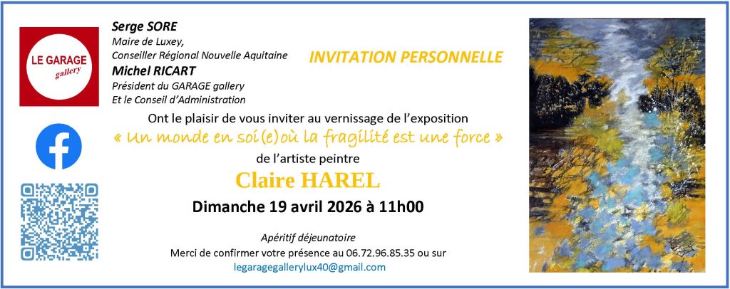 Claire Harel Exposition Luxey 2026